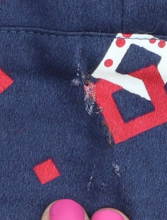 Laura Ashley Women's Blue Geometric Pencil Skirt