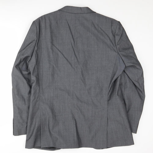 Jeff Banks Men's Grey 44 Long Suit Jacket