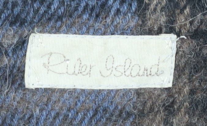 River Island Women's Plaid Overcoat, Size 12, Classic Retro