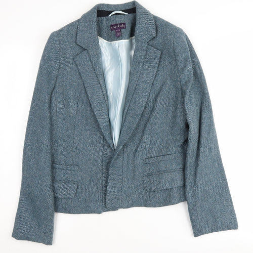 Long Tall Sally Women's Grey Wool Blazer Size 12