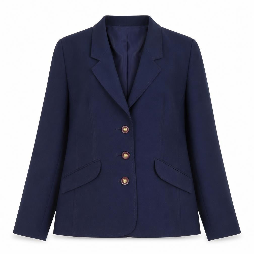 Front view of Easttex Women's Blue Blazer, size 12