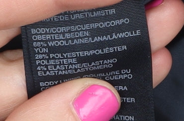 Tommy Hilfiger Women's Black Wool Trousers Size 2XS