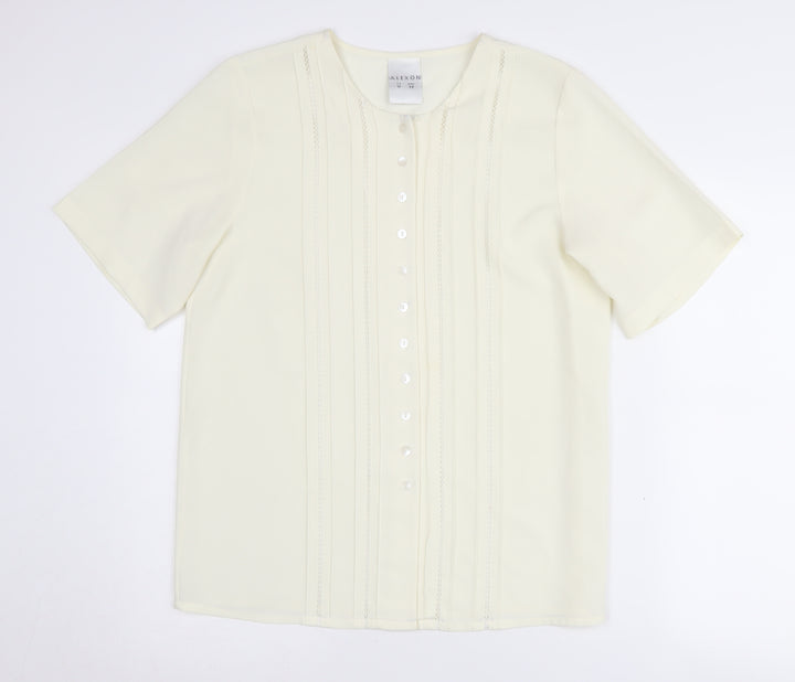 Alexon Women's Ivory Blouse UK 12 - Classic Style