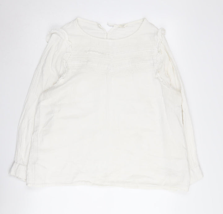 Hush Women’s White Cotton Blouse Size 16
