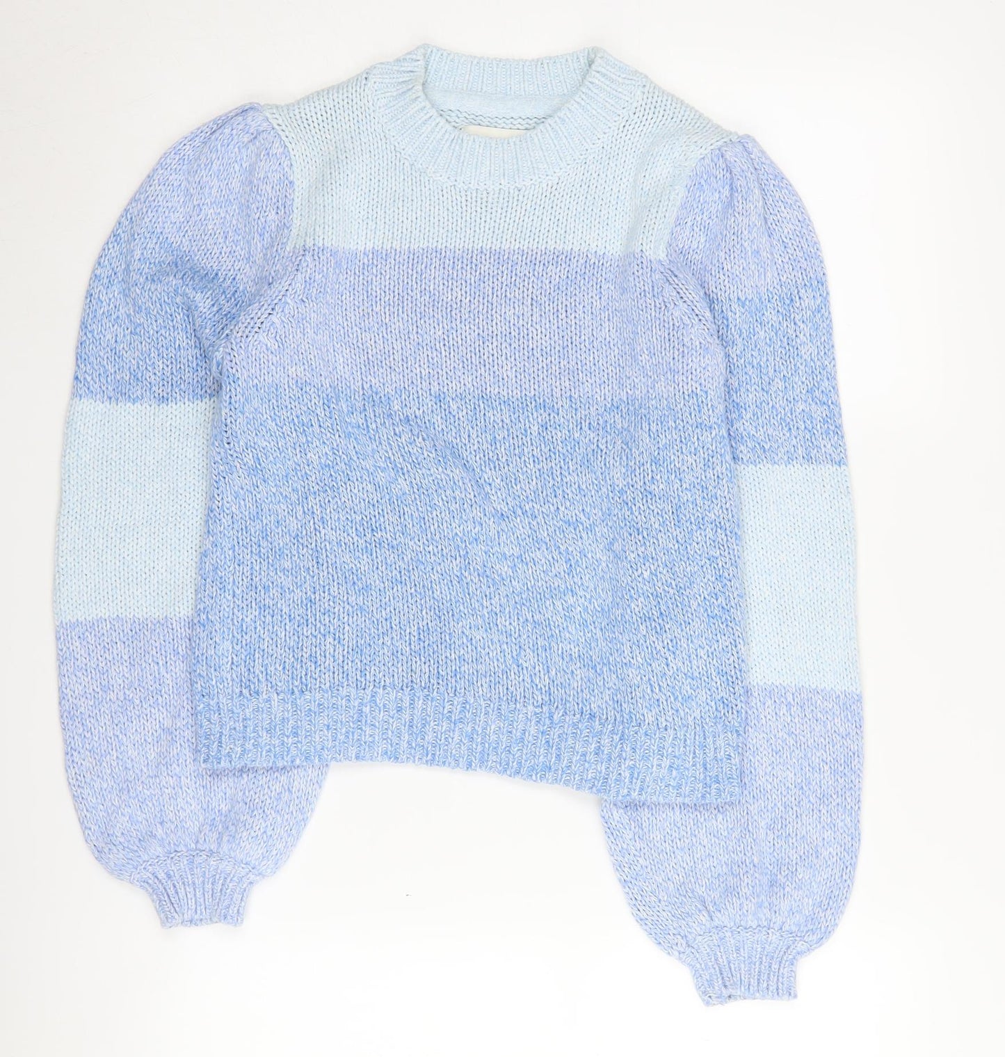 Jack Wills Women's Blue Striped Pullover Jumper, Size 6