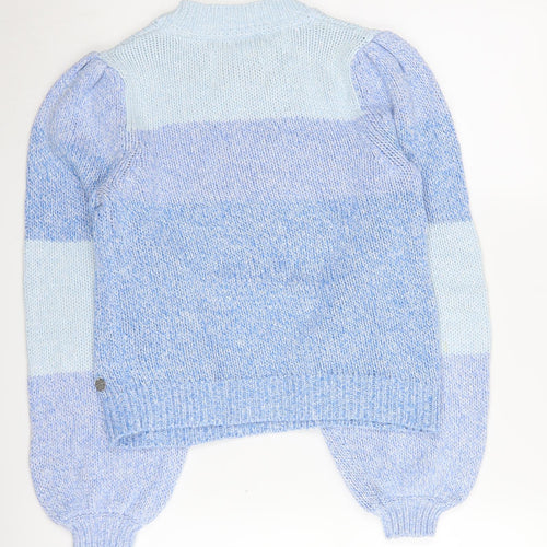 Jack Wills Women's Blue Striped Pullover Jumper, Size 6