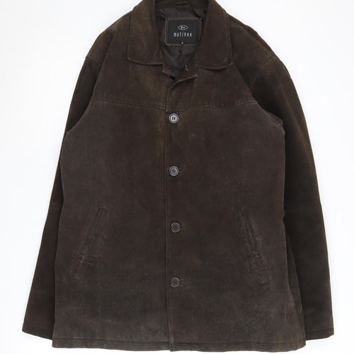 Matinee Men's Brown Suede Overcoat Jacket S