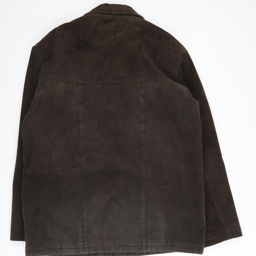 Matinee Men's Brown Suede Overcoat Jacket S
