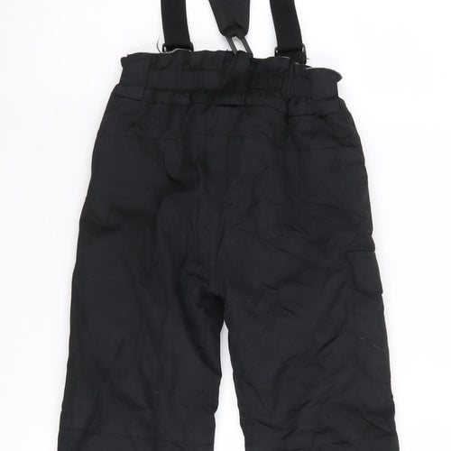 Polochon Boys Black Snow Pants, 4 Years, Winter Activewear