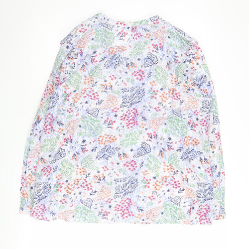 Country Rose Floral Tunic Blouse, Size 18, Multicolour