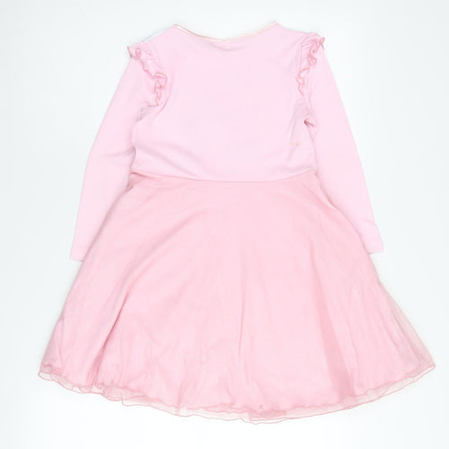 Peppa Pig Girls Pink Dress 5-6 Years, Long Sleeve Casual