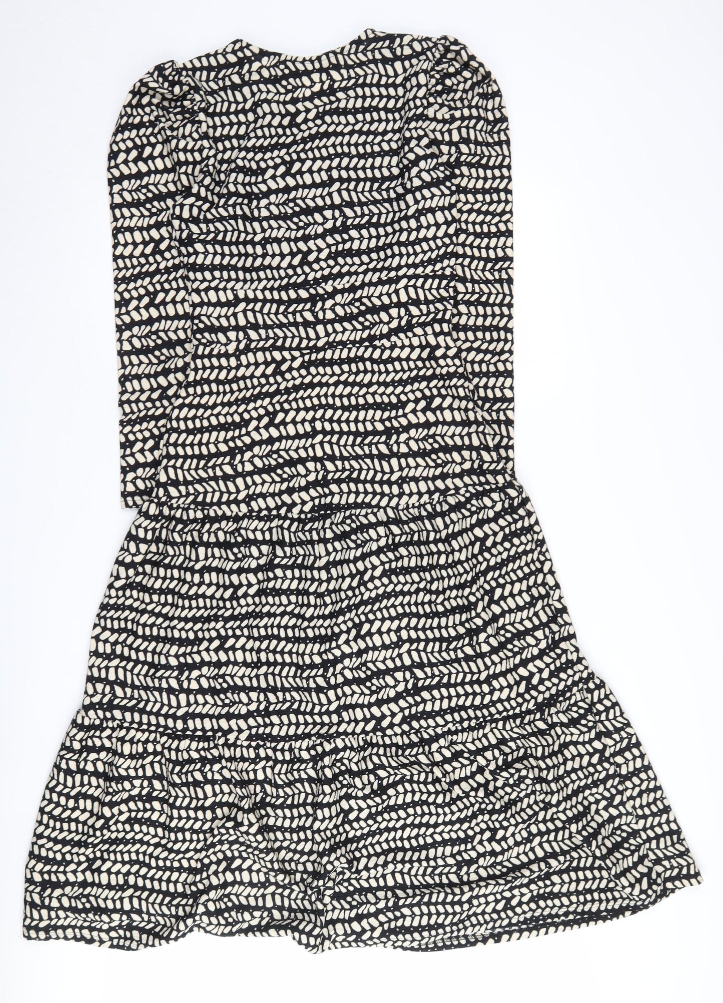 Topshop Women’s Black Fit & Flare Dress Size 6