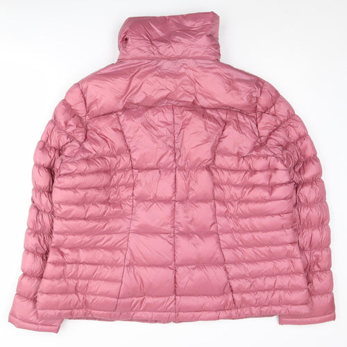 Harvey & Jones Women's Pink Puffer Jacket, Size 20