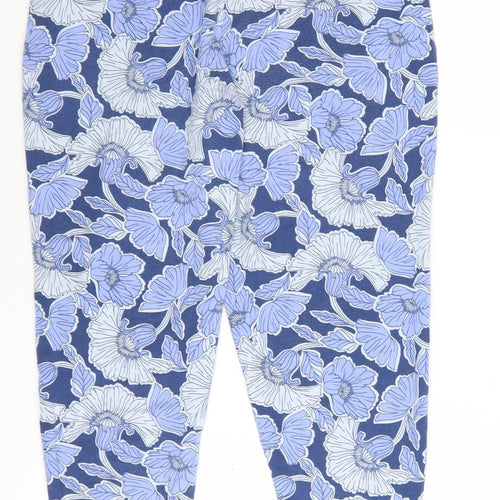 Next Women's Blue Floral Jogger Size 8 Petite