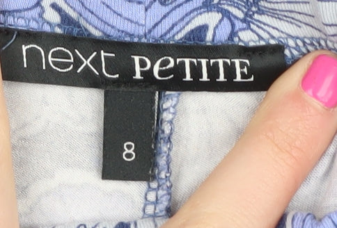 Next Women's Blue Floral Jogger Size 8 Petite