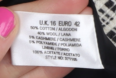 Alex & Co. Women's Black Check Jacket Size 16