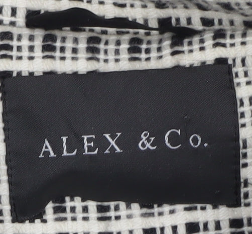Alex & Co. Women's Black Check Jacket Size 16