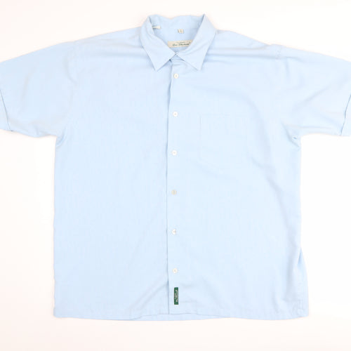 Ben Sherman Men's Blue XL Short Sleeve Shirt
