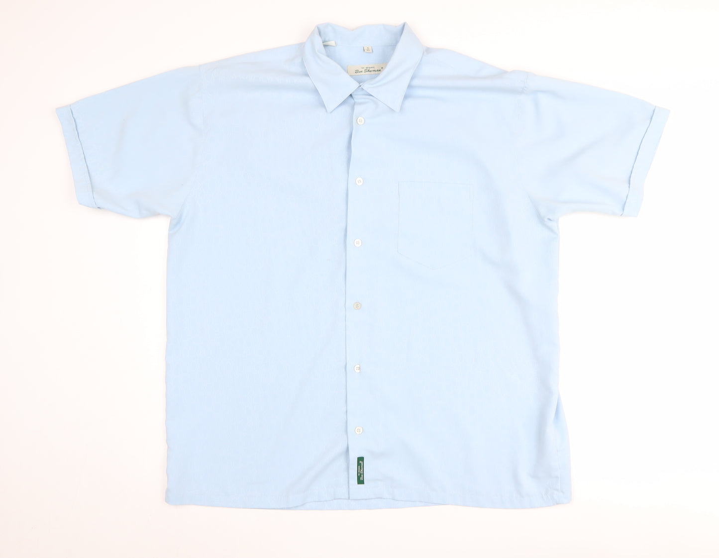 Ben Sherman Men's Blue XL Short Sleeve Shirt