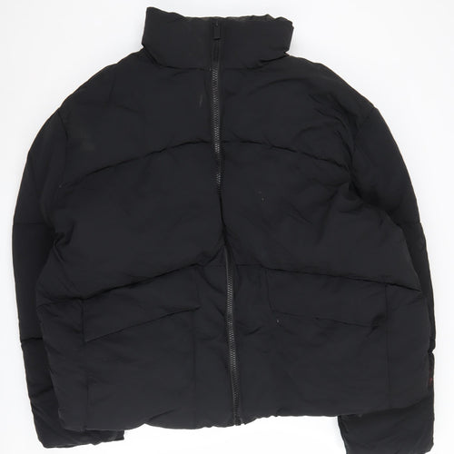 Zara Women's Black XL Puffer Jacket - Winter Casual