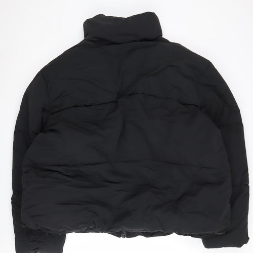 Zara Women's Black XL Puffer Jacket - Winter Casual