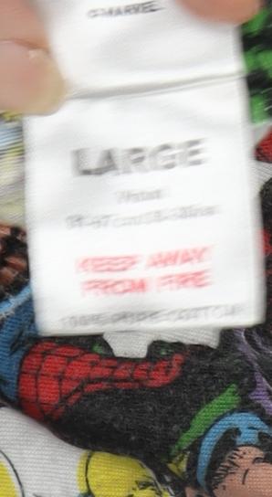 Marvel Comics Superhero Men's Multicoloured Pyjama Pants L