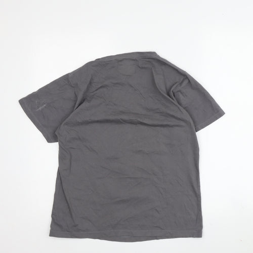 Nylon Smile Boys Grey Graphic T-Shirt Size M Sports Style
