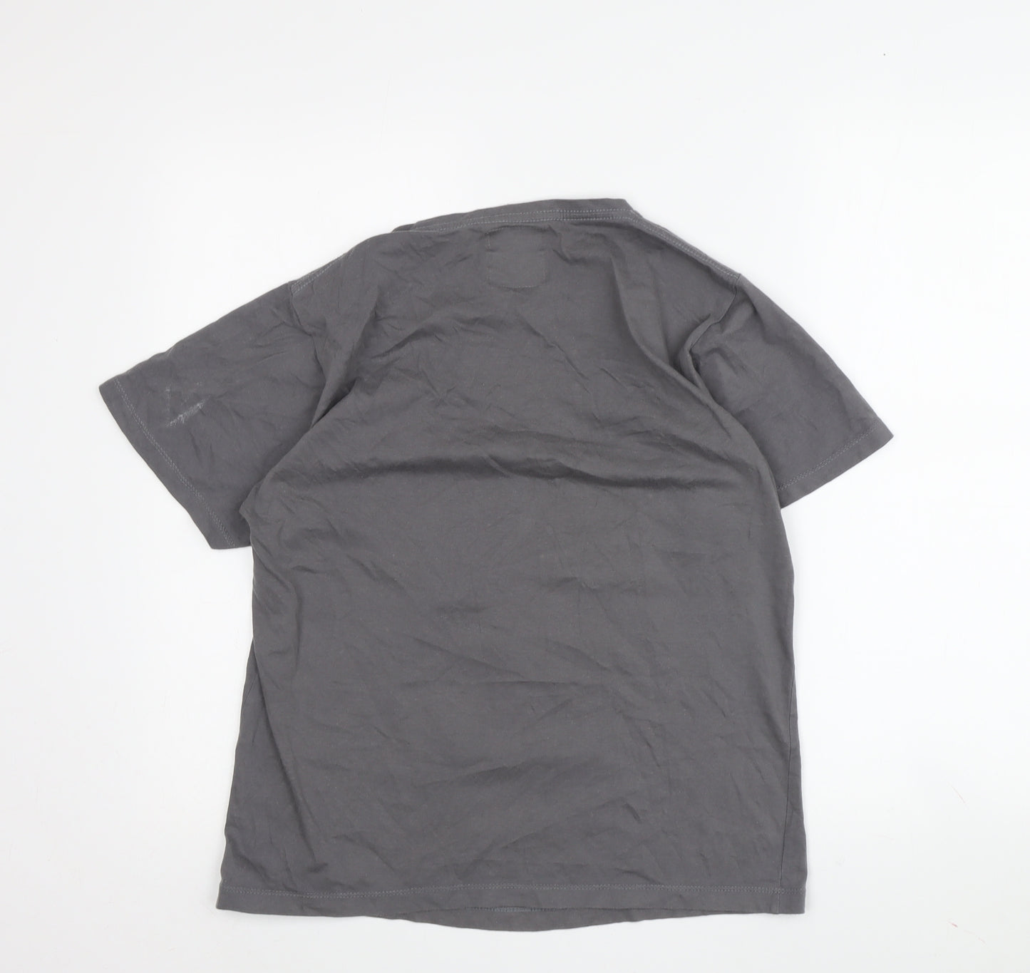 Nylon Smile Boys Grey Graphic T-Shirt Size M Sports Style