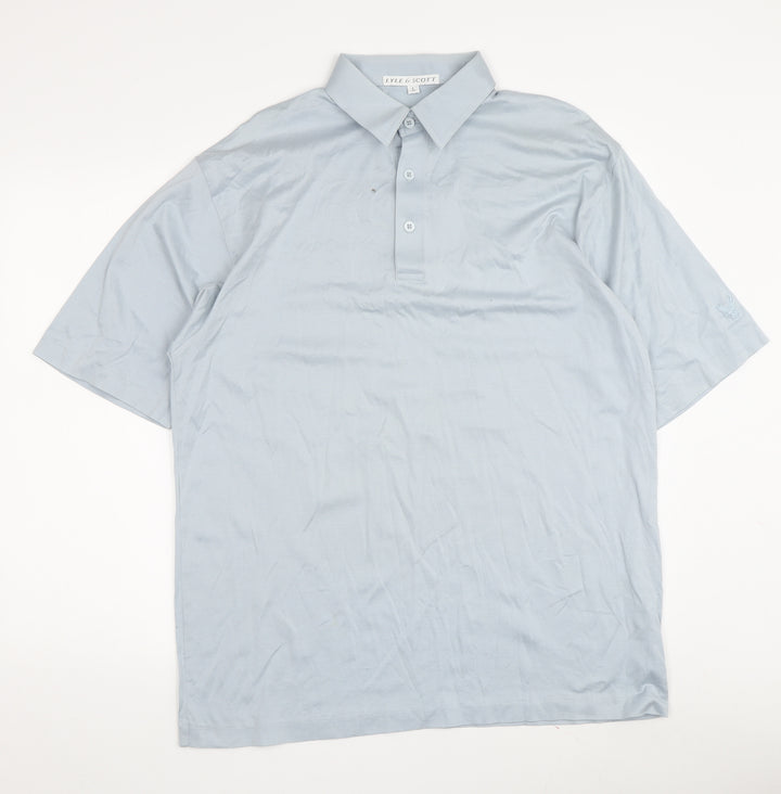 Lyle & Scott Blue Men's Polo Shirt - Size L