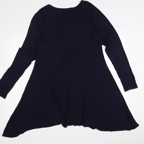 Miss Sexy Women's Blue Long Sleeve Top M/L