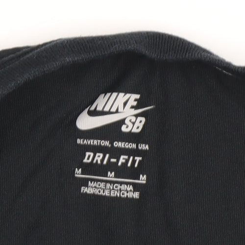 Nike SB Men's Black Colourblock T-Shirt, M, Lightweight