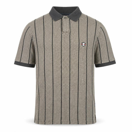 Maine New England Men's Beige M Striped Polo