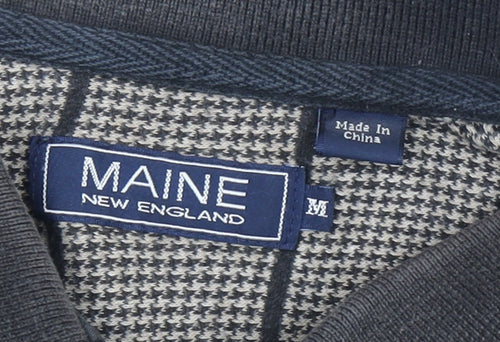 Maine New England Men's Beige M Striped Polo