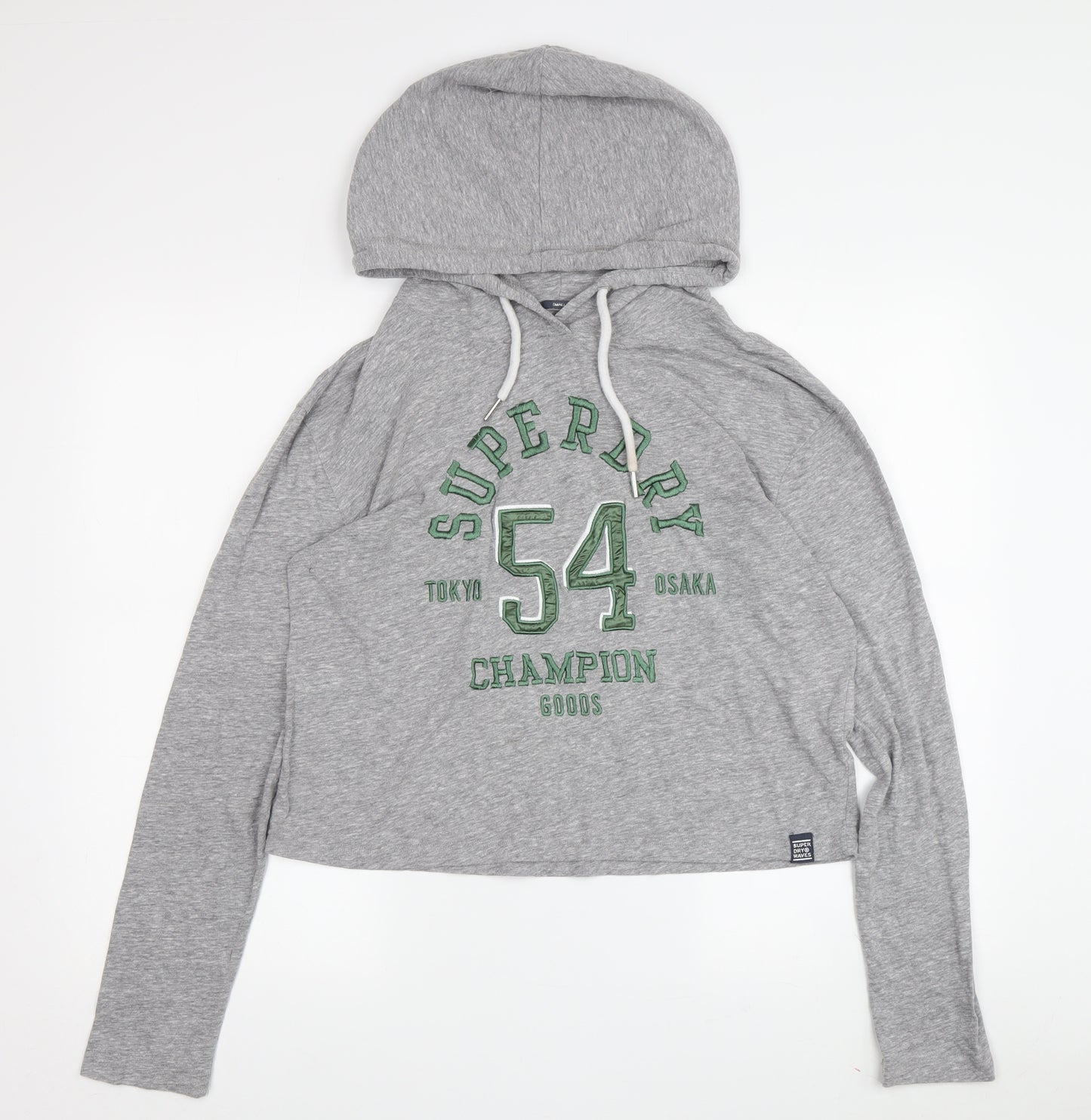 Superdry Women's Grey Pullover Hoodie Size 10