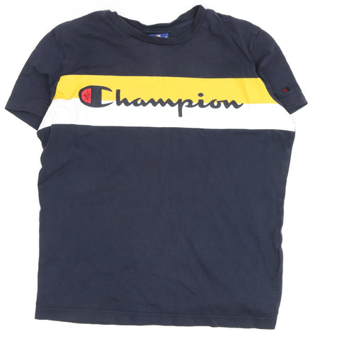 Champion Men's XS Blue Graphic T-Shirt