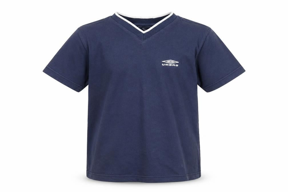 Umbro Boys' Blue T-Shirt, Size 9 Years, V-Neck Casual