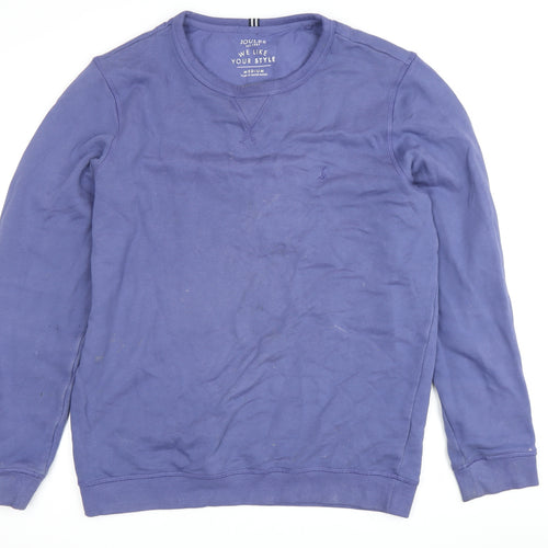 Joules Men's Blue Crew Neck Sweatshirt, Medium