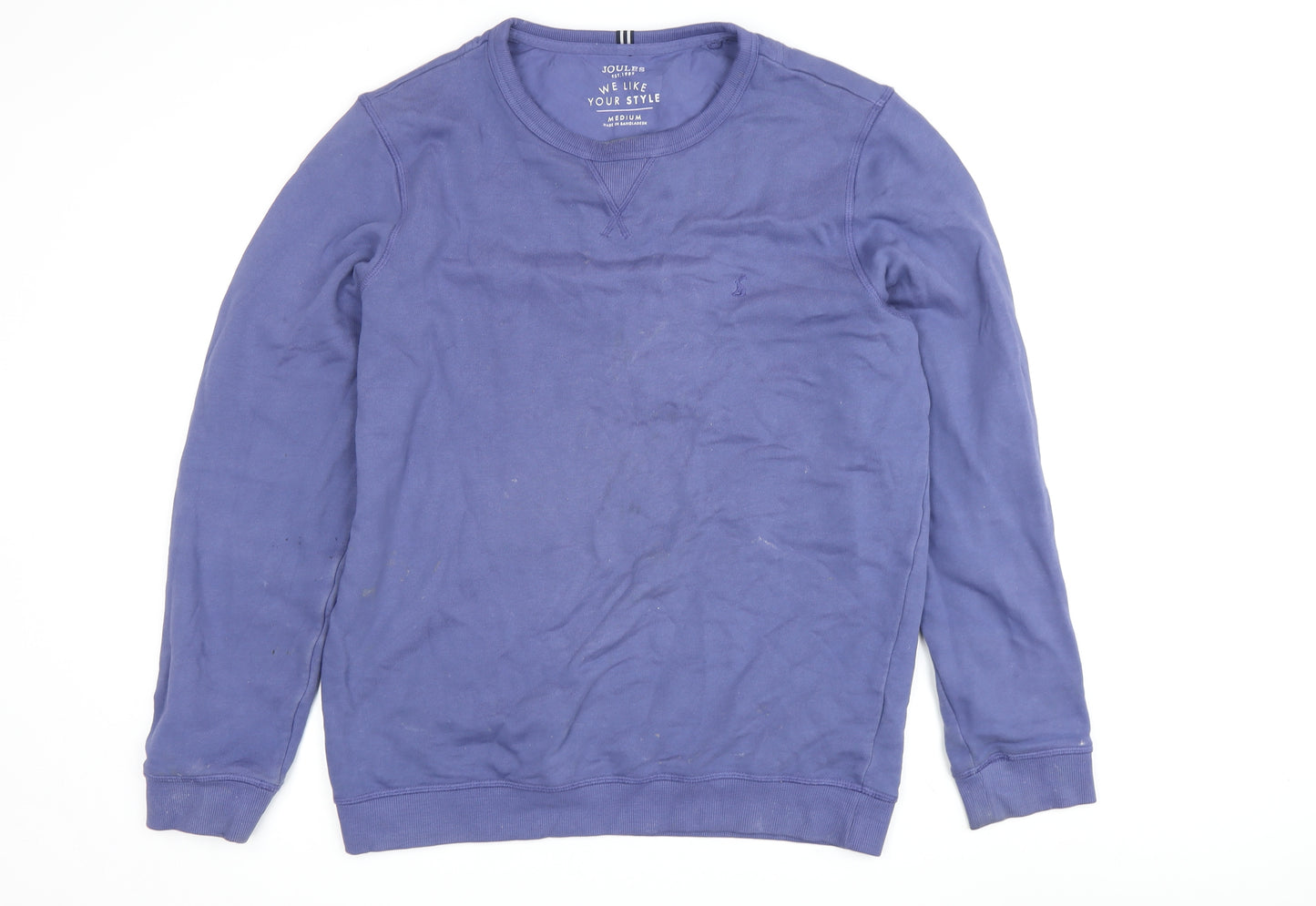 Joules Men's Blue Crew Neck Sweatshirt, Medium