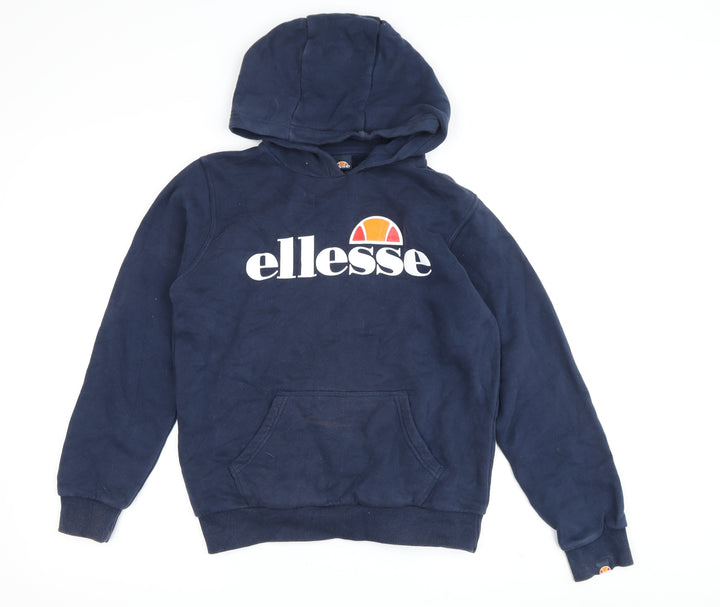 Ellesse Boys Blue Pullover Hoodie, Size 10 Years, Graphic Logo