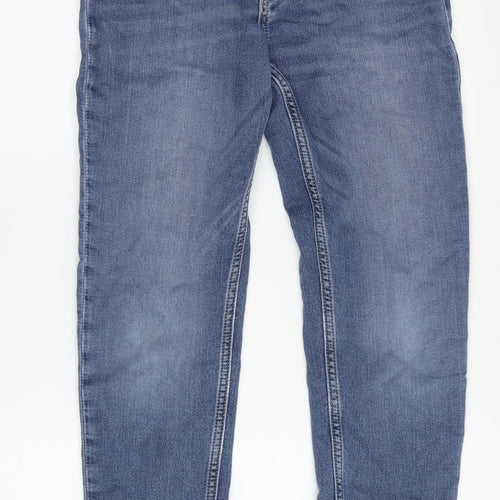 H&M Boys Blue Tapered Jeans, 12Y, Relaxed Fit
