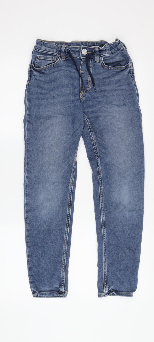 H&M Boys Blue Tapered Jeans, 12Y, Relaxed Fit
