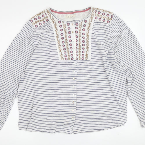 White Stuff Women's Button-Up Top Size 14