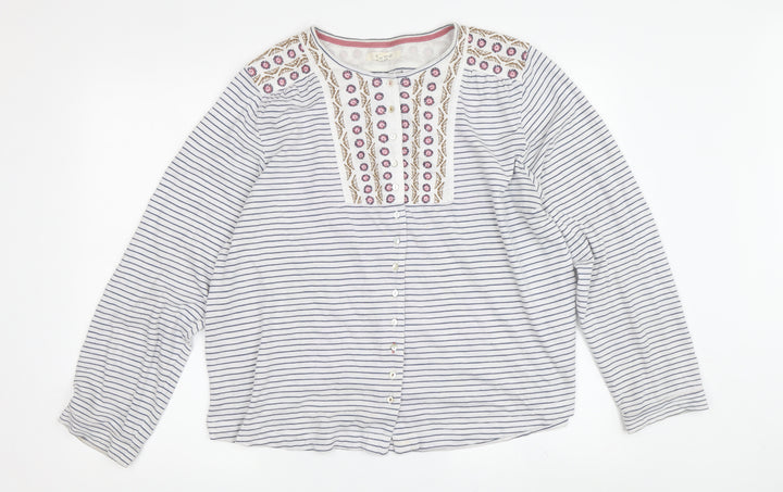 White Stuff Women's Button-Up Top Size 14
