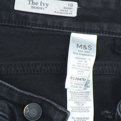 Marks and Spencer Women's Black Skinny Jeans Size 10