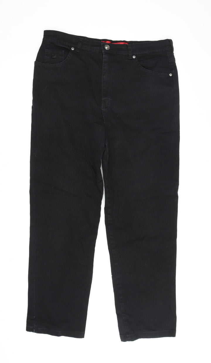 Gloria Vanderbilt Men's Black Straight Jeans Size 14