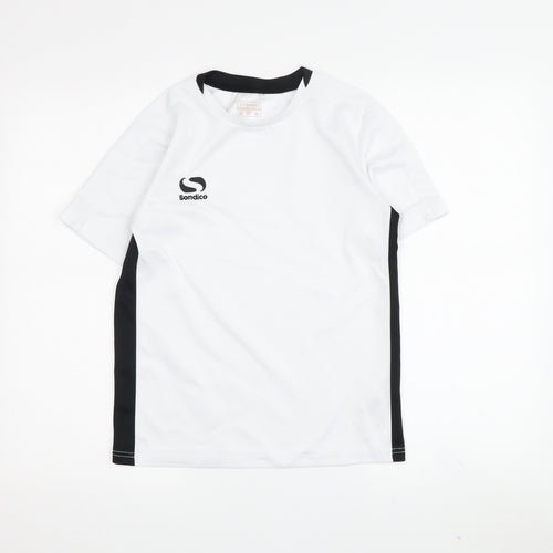 Sondico Boys' White Jersey T-Shirt 11-12 Years - Regular Fit