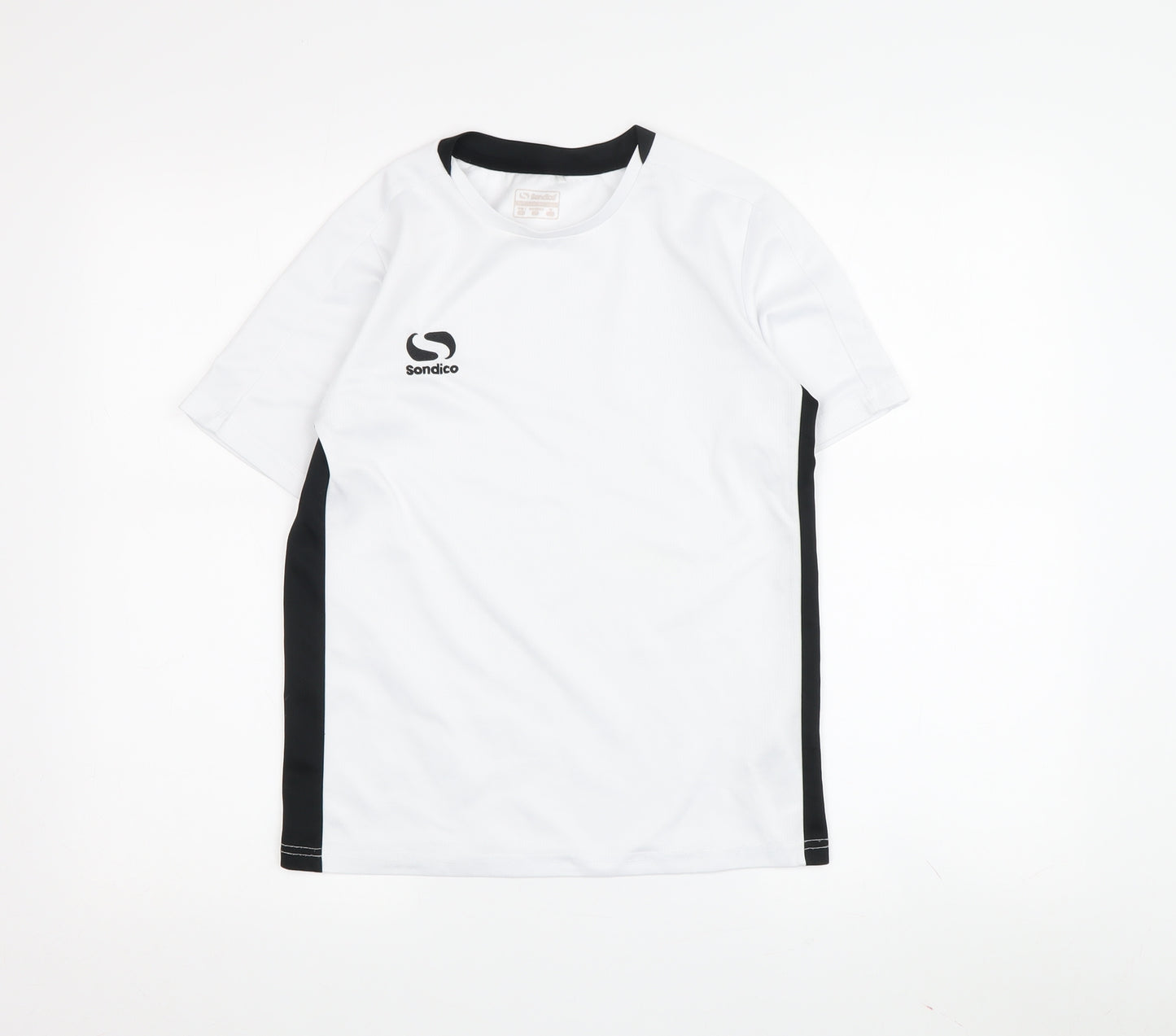 Sondico Boys' White Jersey T-Shirt 11-12 Years - Regular Fit