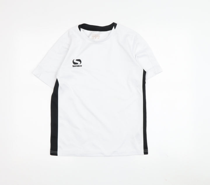Sondico Boys' White Jersey T-Shirt 11-12 Years - Regular Fit