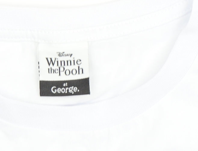 Disney at George Women's White T-Shirt 14, Winnie the Pooh