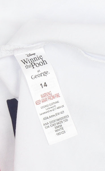 Disney at George Women's White T-Shirt 14, Winnie the Pooh